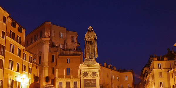 Foto auf dem Campo di Fiori in Rom