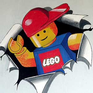 Wandbild Legomnnchen